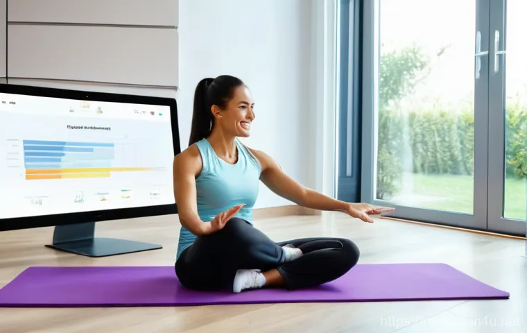 스포츠 트레이너 채용 시장 동향 - A vibrant and diverse group of individuals, representing various ages, body types, and genders, enga...