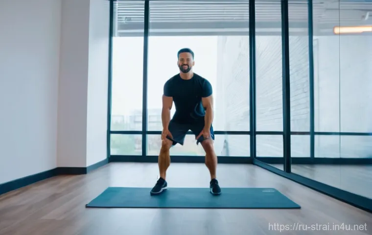 스포츠 트레이너가 알아야 할 마케팅 스킬 - A dynamic, well-lit portrait of a friendly female fitness trainer, mid-30s, with a warm smile, weari...